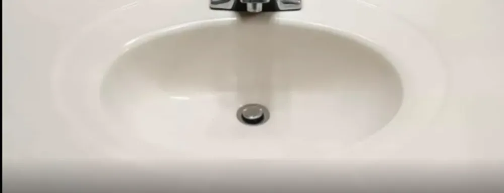 Bathroom sink, after